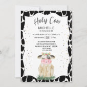 Petites filles Vache Sainte Invitation de fête d'a (Devant)