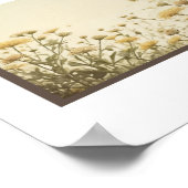 Petites fleurs arrière - plans vintages Poster Wal (Coin)