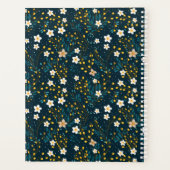 Petites fleurs blanches, Turquoises et verres d'or (Dos)