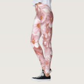 Petites fleurs douces en Leggings roses (Gauche)
