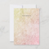 Petites fleurs Feuilles d'oiseaux Carte de remerci (Dos)