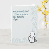 Petites gestes Penser à vous Carte 5 x7 (Fleur jaune)