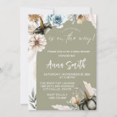 petites invitations citrouilles à la douche bébé (Devant)