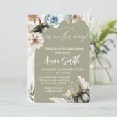 petites invitations citrouilles à la douche bébé (Debout devant)