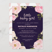 petites invitations de baby shower de bébé de (Devant / Derrière)