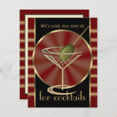 Petites invitations de cocktail (Devant / Derrière)
