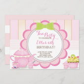 Petites invitations de fête d'anniversaire de (Devant / Derrière)