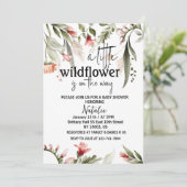 petites invitations fleurs sauvages pour la douche (Debout devant)