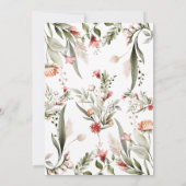 petites invitations fleurs sauvages pour la douche (Dos)