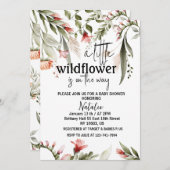 petites invitations fleurs sauvages pour la douche (Devant / Derrière)