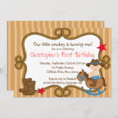 Petites invitations mignonnes de fête (Devant / Derrière)