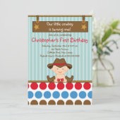 Petites invitations mignonnes de fête (Debout devant)