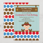 Petites invitations mignonnes de fête (Devant / Derrière)