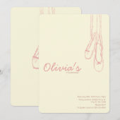 Petites invitations simples et élégantes de (Devant / Derrière)