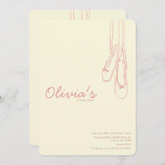 Petites invitations simples et élégantes de (Devant / Derrière)