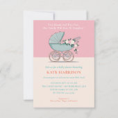 Petites mains et pieds minuscules | Invitation bab (Devant)