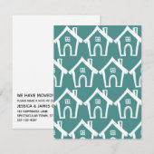 Petites maisons blanches sur la nouvelle carte d'a (Devant / Derrière)