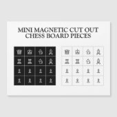 Petites mini cartes magnétiques jeux d'échecs (Devant)