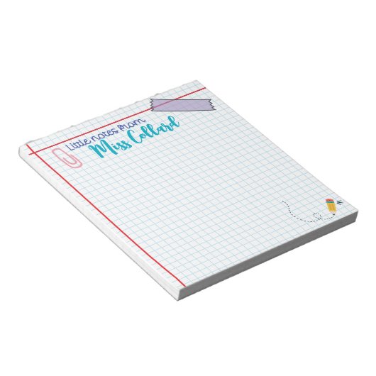 Petites notes de l'enseignant - Bloc-notes de l'en (Incliné)