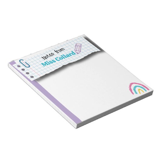 Petites notes de l'enseignant - Bloc-notes de l'en (Incliné)