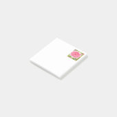 Petites notes de post-it de rose gigantesque (Incliné)