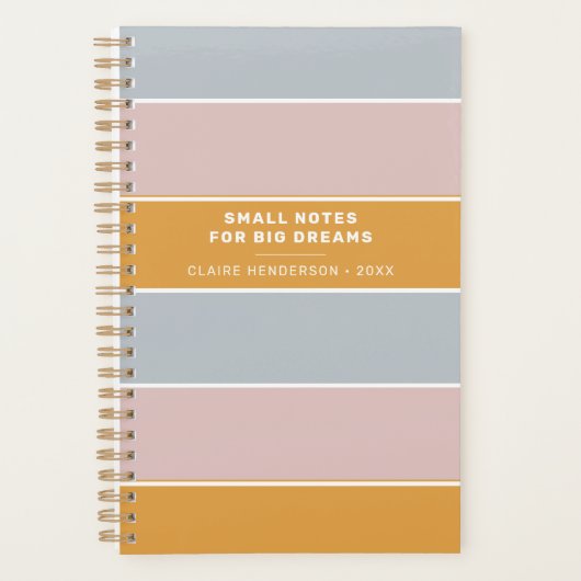 Petites Notes Pour Les Grandes Rêves Bleu Rose Gol (Devant)