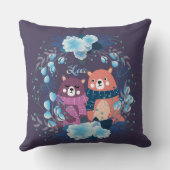 Petites Ours Jeter Oreiller (Verso)