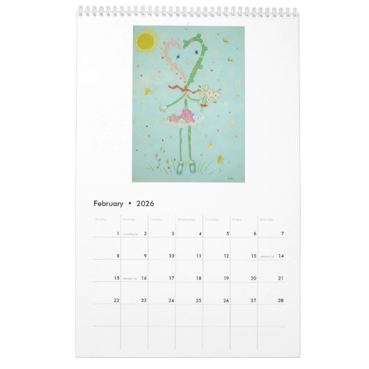 Petitpaintdraw 2026 Kalender (Feb 2026)