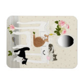 PetitRose "Kittens Beauty Salon", Magnet (Horizontal)