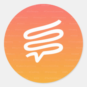 Petits autocollants Telepath, 1,5", feuille de 20