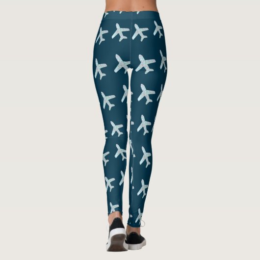 Petits avions Leggings (turquoise) (Dos)