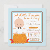 Petits Baby showers Citrouilles Invitation (Devant)