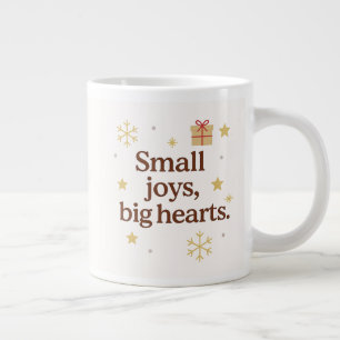 Petits Bonheurs, Grands Cœurs Mug de Noël Cosy