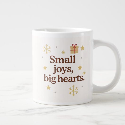 Petits Bonheurs, Grands Cœurs | Mug de Noël Cosy (Droite)