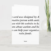 Petits bouquets pourpres avec la carte de citation (Dos)