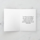 Petits bouquets pourpres avec la carte de citation (Intérieur)