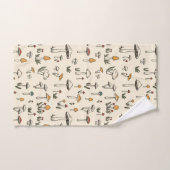 Petits champignons de forêt sur un Arrière - plan  (Serviette à main)