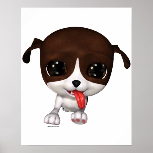 Petits Chiots : Poster Paw Paw Wall (Devant)