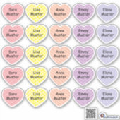Petits coeurs 2 | Autocollants (Devant)