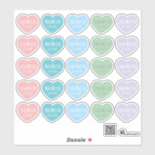 Petits coeurs | Autocollants (Feuille)