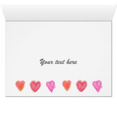 Petits cœurs de mariage (Intérieur Horizontal (Bas))