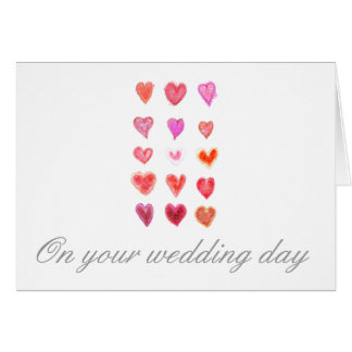 Petits cœurs de mariage
