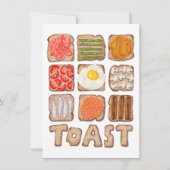 Petits déjeuners et brunch Invitations (Dos)