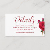 Petits détails Mariage Website Carte de boîtier (Devant)