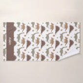 Petits Dino enfants personnalisés (Serviette de bain)