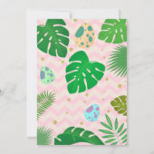 PETITS DINOSAURS FILLE 2E ANNIVERSAIRE INVITATION (Dos)