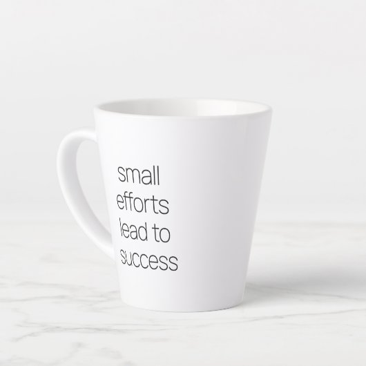 Petits efforts Latte Mug (Angle gauche)