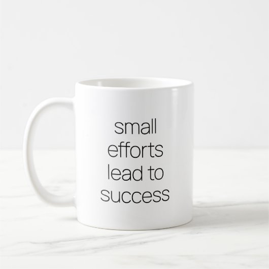 Petits efforts Mug (Gauche)