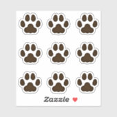 Petits Empreintes de pattes de chats Stickers Brow (Feuille)