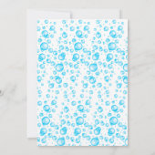 Petits enfants bulle Anniversaire Invitation de fê (Dos)